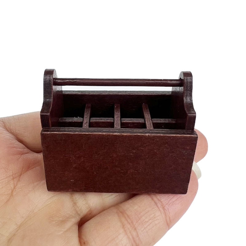 Wholesale 1:12 dollhouse miniature model miniature scene wooden tool box axe scissors set